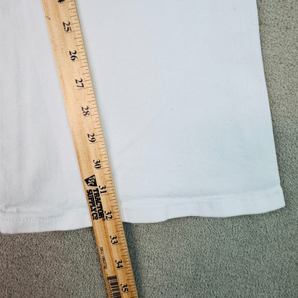 White Denim Jeans Women's Sz 24x32 Wide Bell Bottoms Bootcut Flare CT Unbranded - Picture 6 of 13